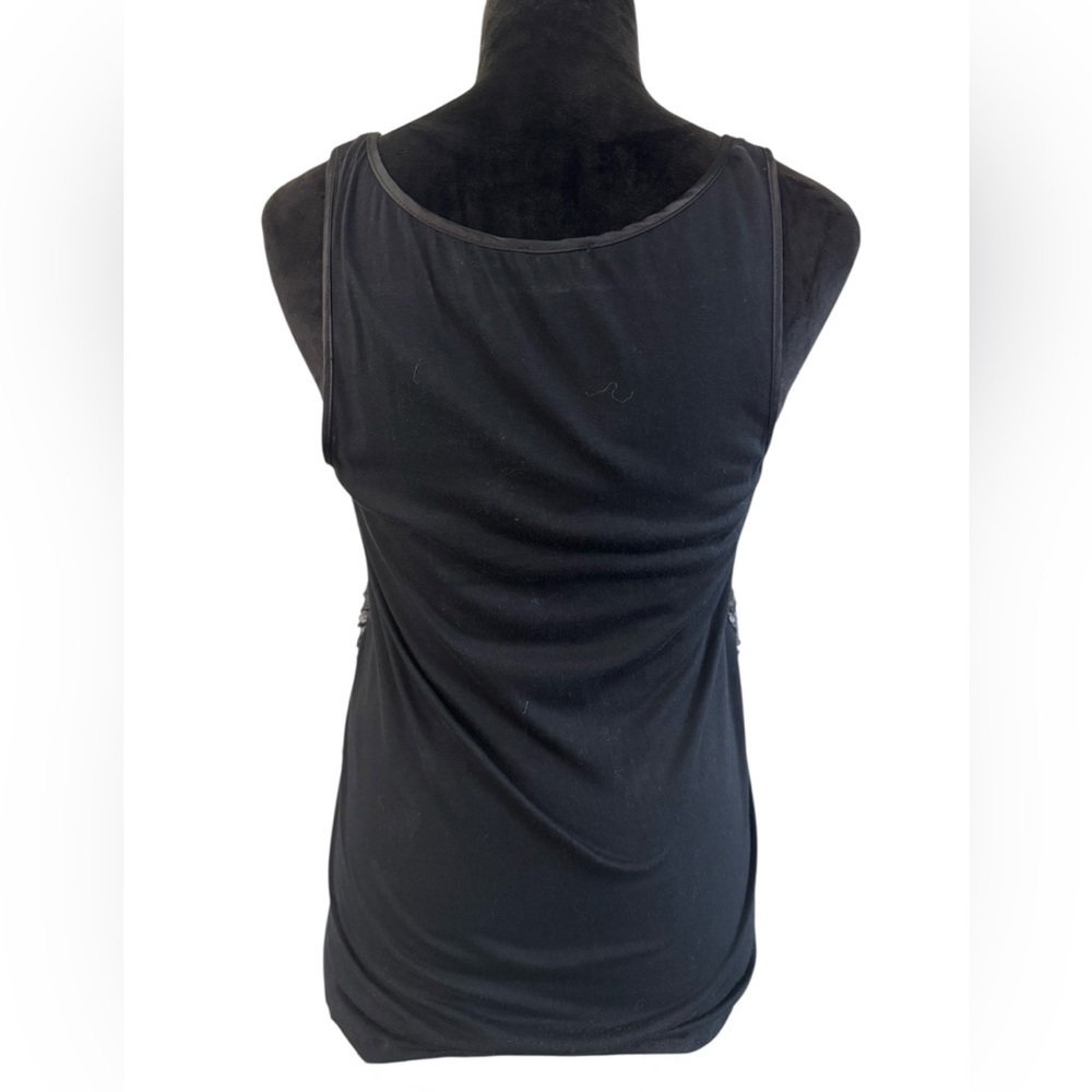EXPRESS Black Sequin Tank Top, L - Picture 3 of 6
